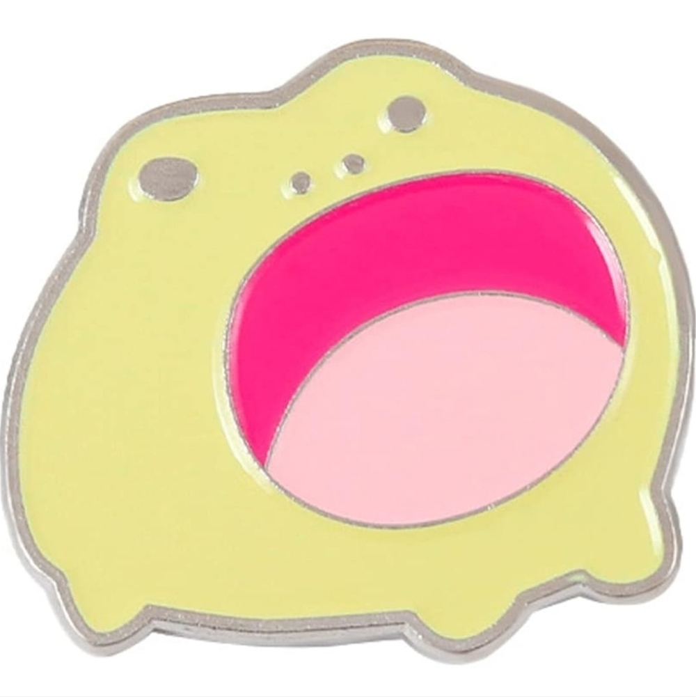 Cute Yellow and Pink Enamel Pin - Picture 2 of 5